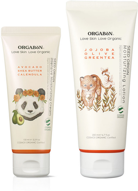 오가본 아기 보습세트 수분로션+보습크림, 1세트