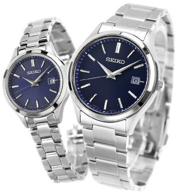세이코 SEIKO 손목시계 페어 워치 셀렉션 솔라 부부 커플 기념일 SBPX145