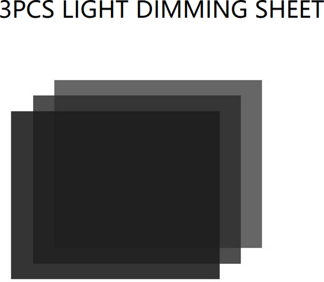 Selens 사진 ND 필터 젤 조명 중립 밀도 시트 키트 ND3ND6ND9 스튜디오 비디오 손전등 액세서리, 1개, 1) A