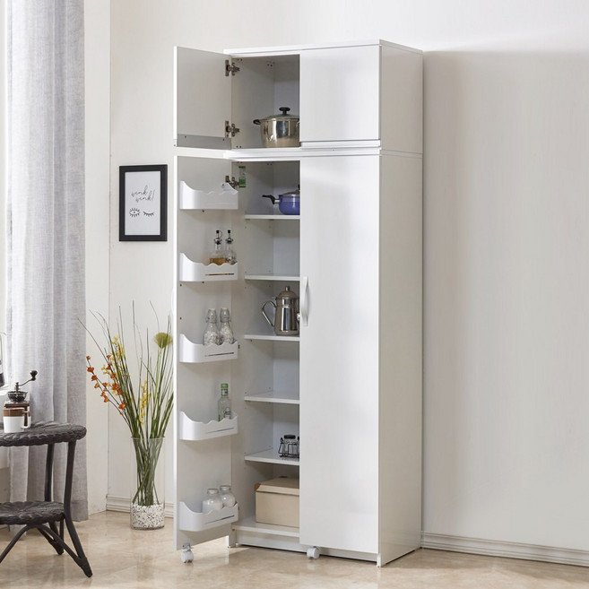 냉장고형 수납장 2020 애니스 가구 (특대) 팀버스리빙, 화이트