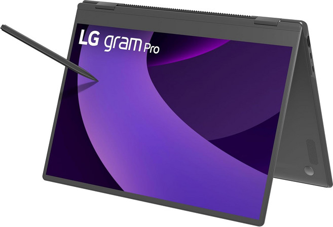 LG 그램 프로 2in1 16인치 경량 터치스크린 노트북 컴퓨터 인텔 코어 울트라7 255H 프로세서로 구동되는 에보 에디션 윈도우 11 홈 32GB RAM 2TB SSD -, Ultra7, 32 GB, 2 TB