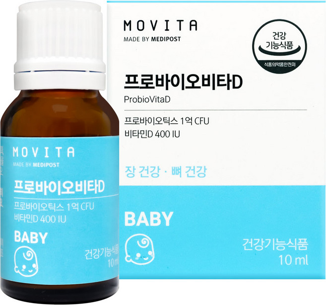 모비타 프로바이오비타D 400IU 10ml(약 53회 분), 1개, 10ml