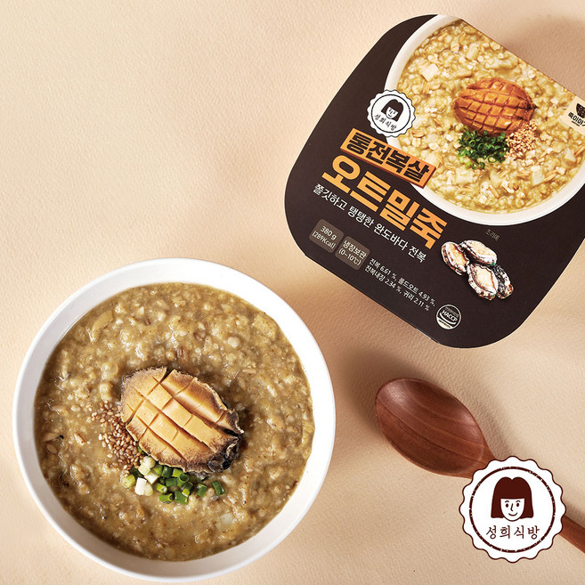 죽이야기 성희식방 통전복 오트밀죽 380G X3EA
