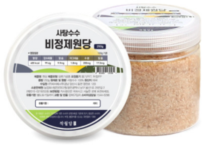 작월담 비정제 원당 250g, 6개
