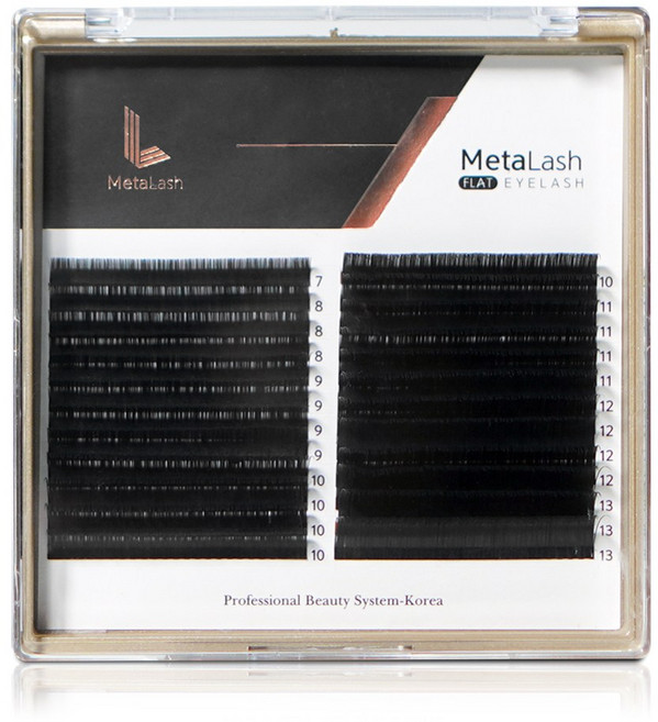 메타래쉬 프리미엄 플랫모 대용량 24줄 인모에 가까운 부드러운 프리미엄 원사, JC컬 0.15 9mm, 1개