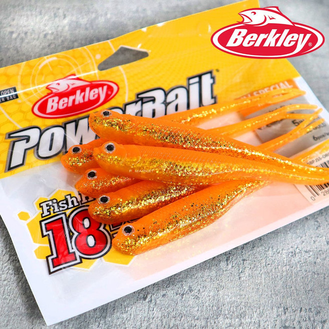 버클리 저크쉐드 5인치 광어 다운샷 웜, 1개, 60g, 오렌지골드UV