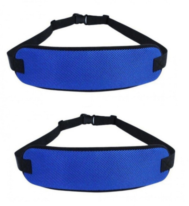 메디코 휠체어안전벨트 휠체어안전띠 둘레형 일자형 블루, 2개, MK-148