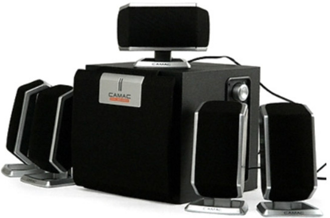 캐맥 5.1채널 게이밍 우퍼스피커 PC 스피커 CMK-3040DX, 블랙