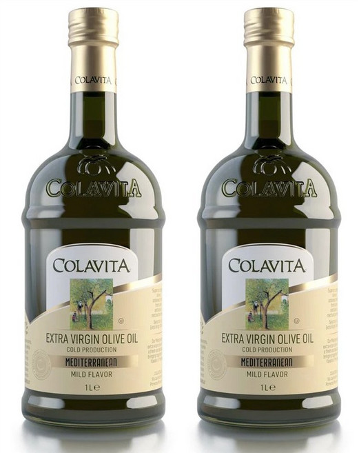 콜라비타 프리미엄 이탈리안 엑스트라 버진 올리브 오일, 1L, 2개