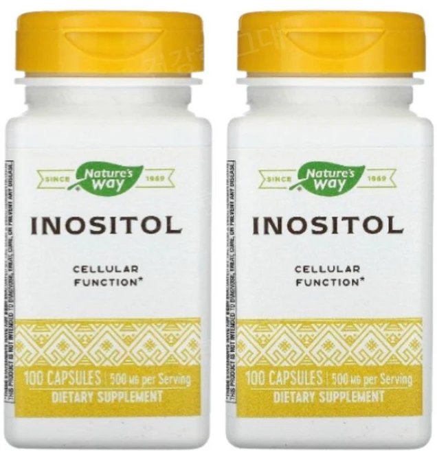 네이처스웨이 이노시톨 Inositol 500mg 100캡슐 2개, 기본, 100정 - 쿠팡