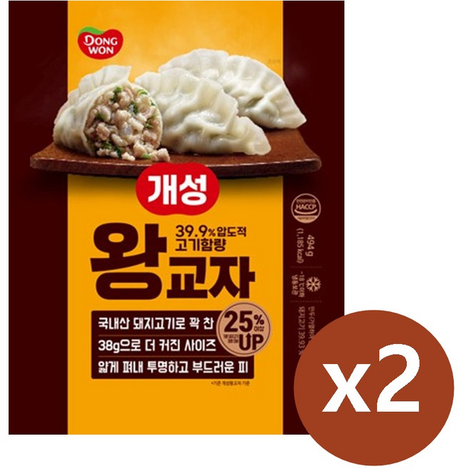 동원 개성 왕교자 고기만두, 608g, 2개