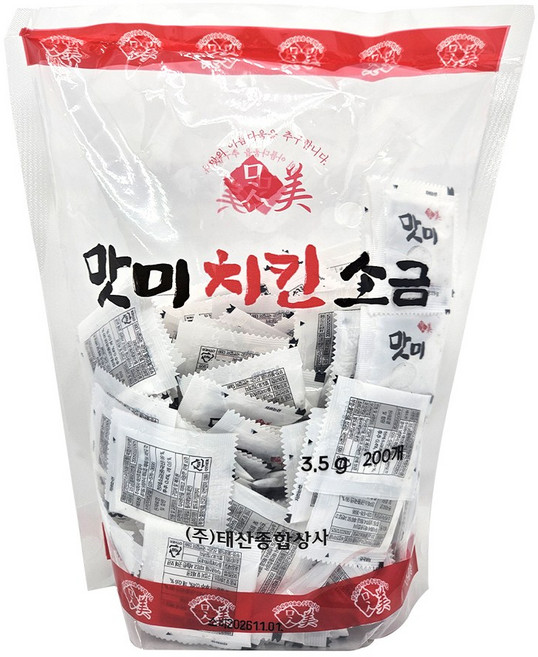 태산 맛미 치킨소금, 200개, 3.5g