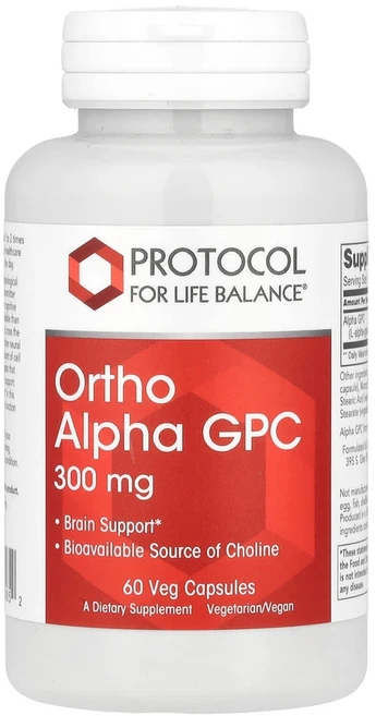Protocol for Life Balance 오르토 알파 GPC 300mg 베지 캡슐 60정 Balance (프로토콜 포 라이프 밸런스), Protocol for Life Balance (프로토, 1개 - 쿠팡