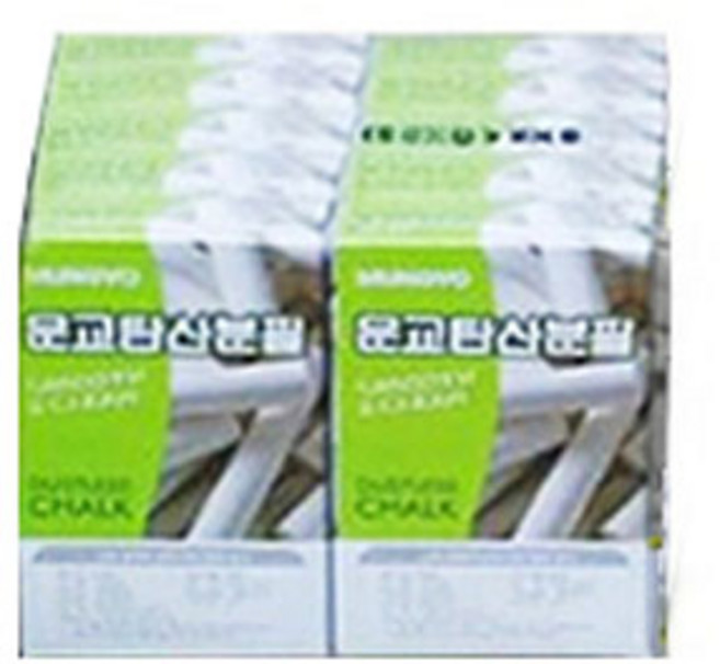 문교 탄산 분필, 백색, 100개