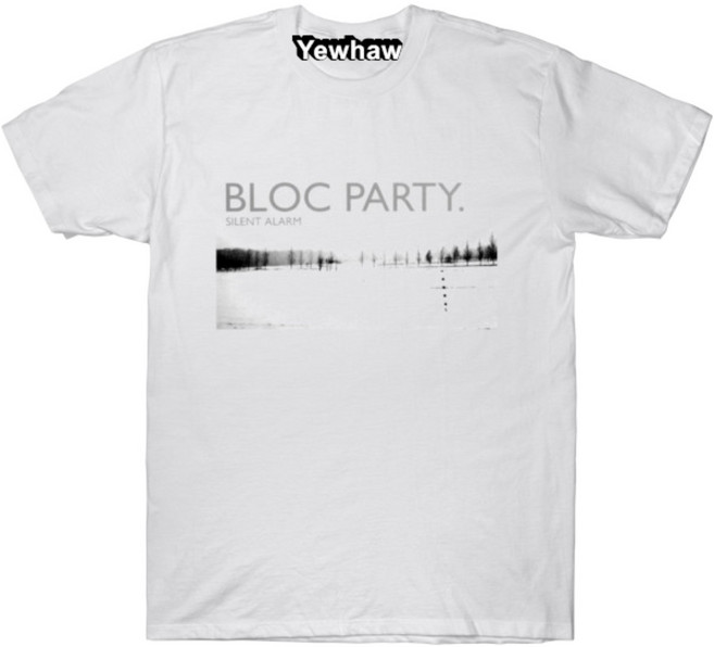 Bloc Party - Silent Alarm - White Deconstructed 반팔티
