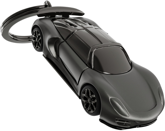 Metalmorphose 跑車造型鑰匙圈, 1個, 霧黑