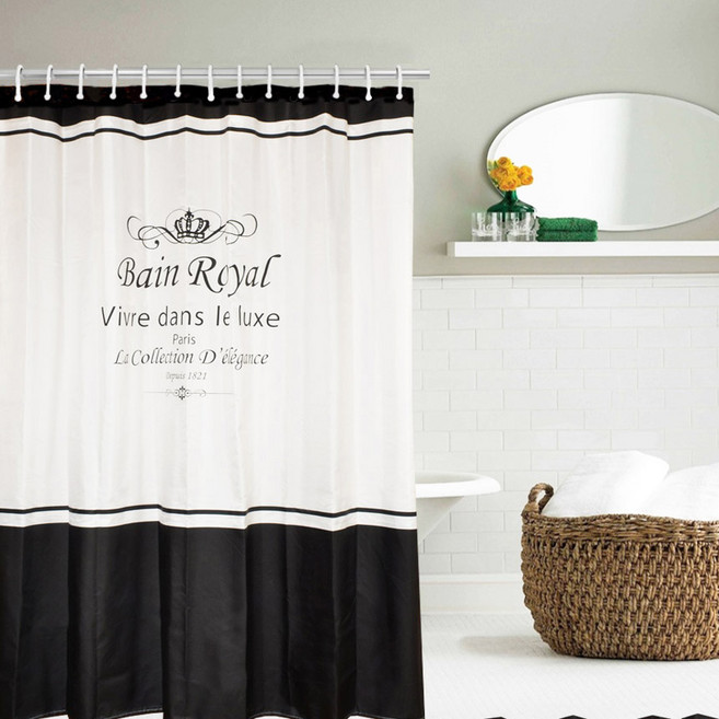 샤워커튼 로얄크라운 / 국내 당일발송-신데렐라 데코
