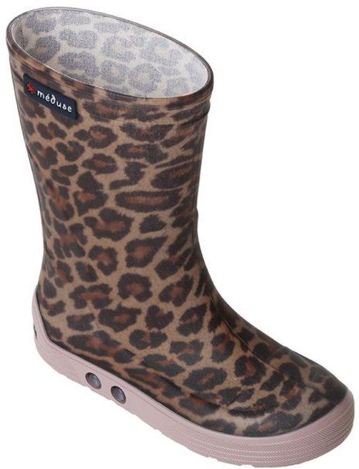 토박스 메듀즈 키즈 에어딤 레인부츠 레오파드