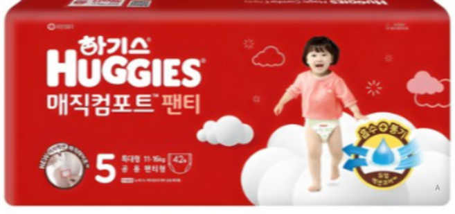 하기스 2024 매직컴포트 팬티형 기저귀 남녀공용, 5단계, 504매