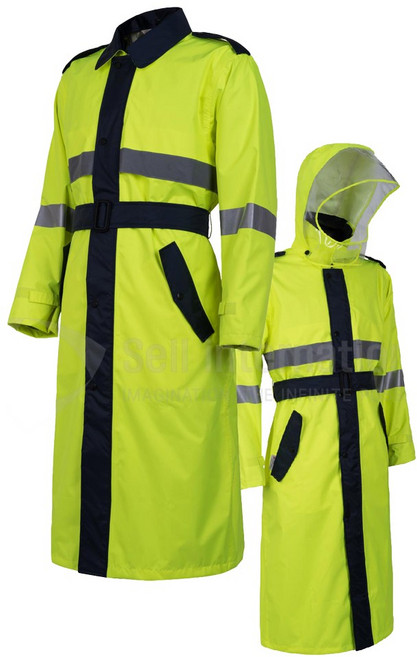 제비표 오토바이 남자우비 제비표우의 라이더 코트 Si-911C(형광그린)