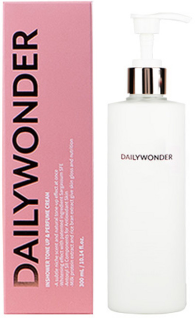 데일리원더 인 샤워 퍼퓸 바디 미백 톤업 크림, 300ml, 1개