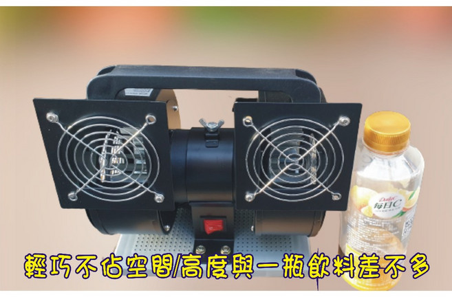 三好2店 雙管輕巧小鋼砲鼓風機 夜市/市場手提鼓風機 小型強力送風機, 1個, 我清楚這風機是輕巧高速款.有風切聲