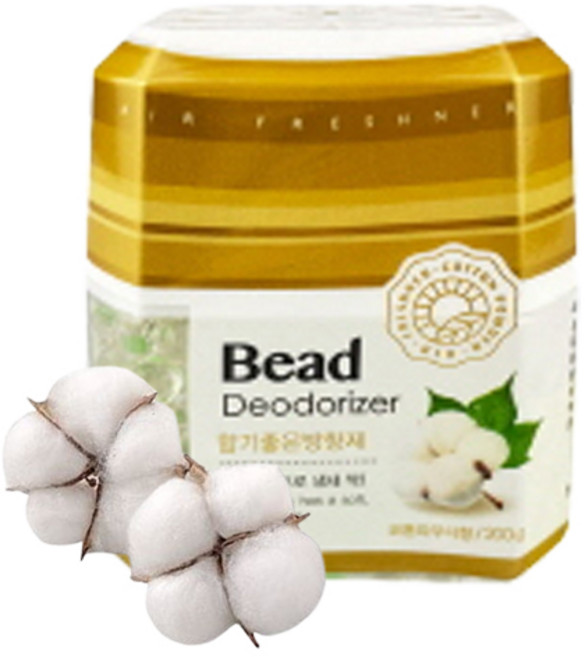 해피룸 비드 업소용 건물 화장실 고체 방향제 코튼파우더향, 200g, 10개, 레몬향