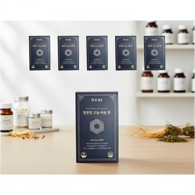 명본당 오늘 비움 환 차전자피분말 비움환, 6박스, 60g