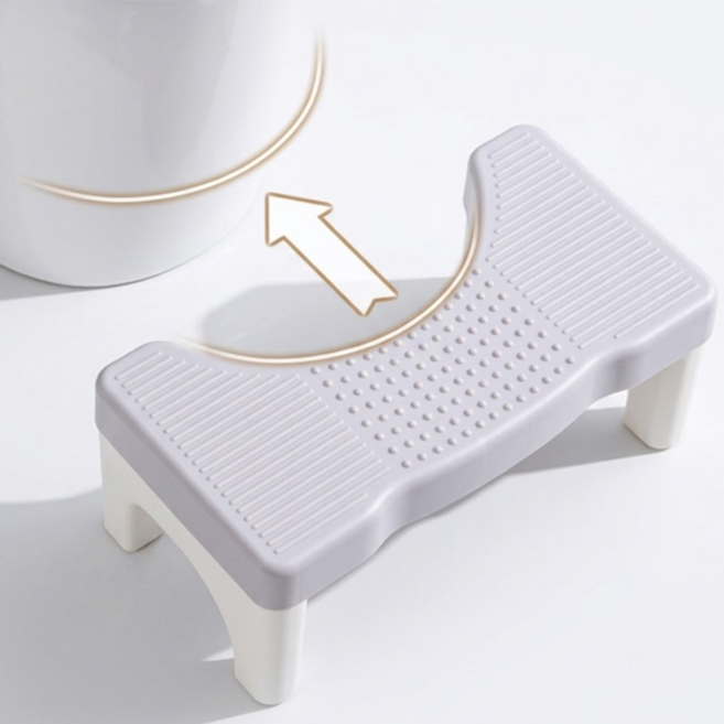 변기 디딤의자 발받침대 편안한 배변자세 미끄럼방지 변비예방, 라이트그레이