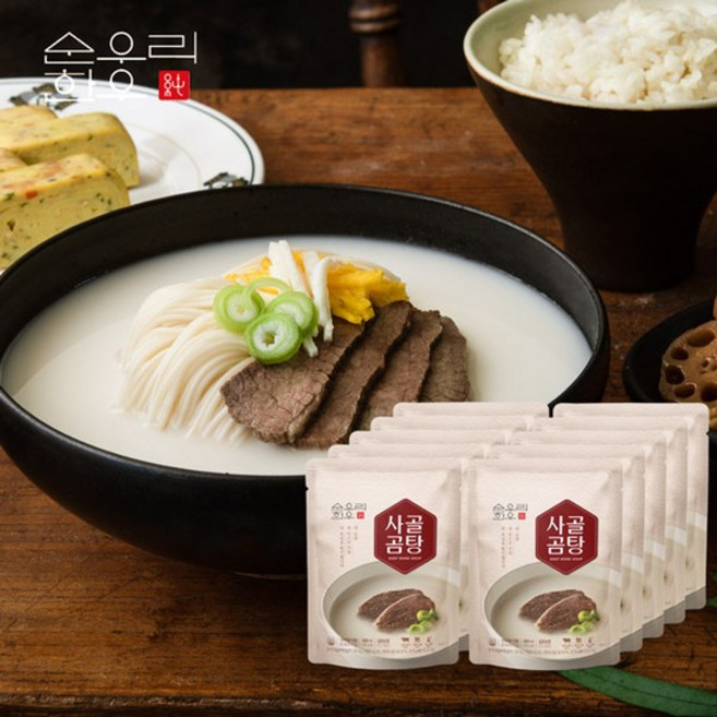 [순우리한우] 한우 사골곰탕 500ml 10팩, 주문선택:사골곰탕 500ml 10팩, 사골곰탕 10팩