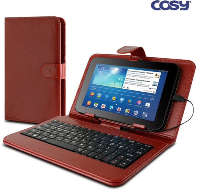 브라운 7형 내외 태블릿키보드 /넥서스7 2세대 /KB1172[코시정품]/태블릿+키보드+케이스+거치대