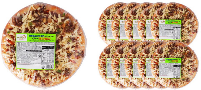 푸드올마켓_ 조흥 마또네 불고기피자 396g 10인치 /냉동 한박스 (396g x 10ea), 10개