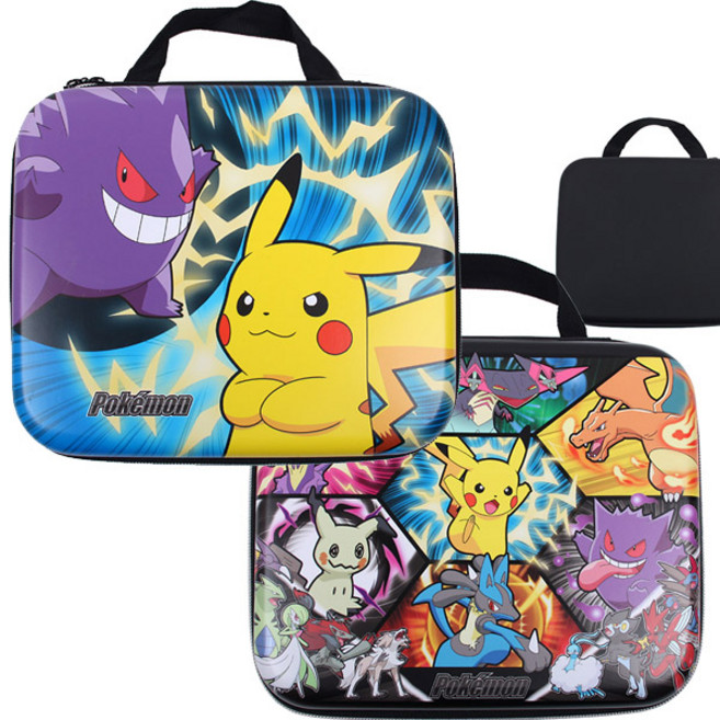 포켓몬 EVA 빅 손잡이 파우치 랜덤발송 피카츄 메타몽 넓은수납공간 망사 분리형, 1개, 랜덤