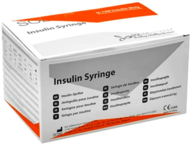 Sol-M 솔엠 인슐린주사기 0.3cc 31G 6mm 100개입 Ref163311564, 1개 - 쿠팡