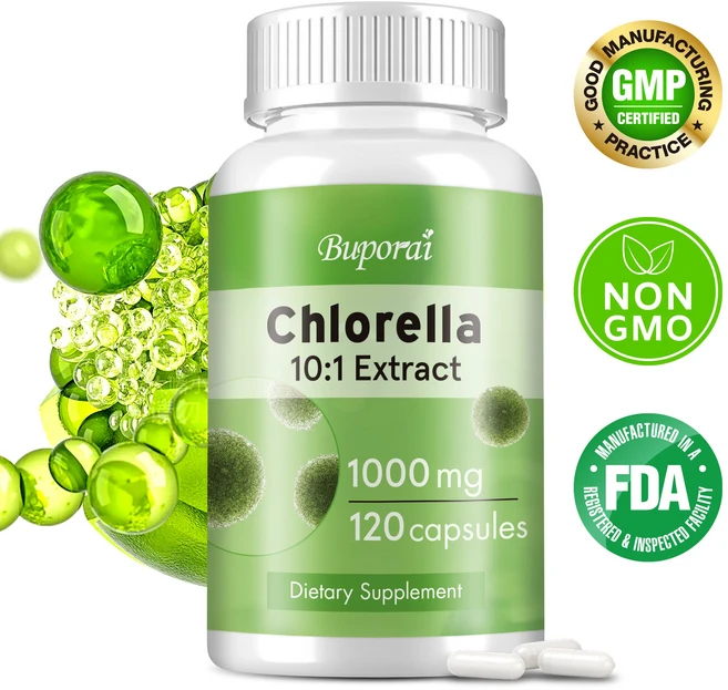 클로렐라 추출물 1000mg - 대장 세척 및 해독 에너지 및 면역 강화, 1개, 120정 - 쿠팡