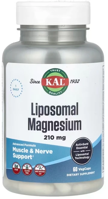 KAL 리포소말 마그네슘 210mg 60캡슐, 상품, 1개, 60정 - 쿠팡