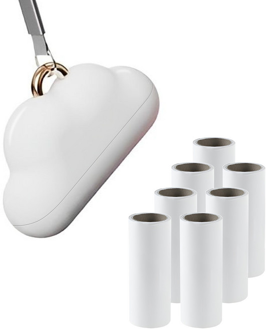 탠더글로우 클라우드 테이프크리너 미니 돌돌이 본체 + 리필 7개 1세트, 1개