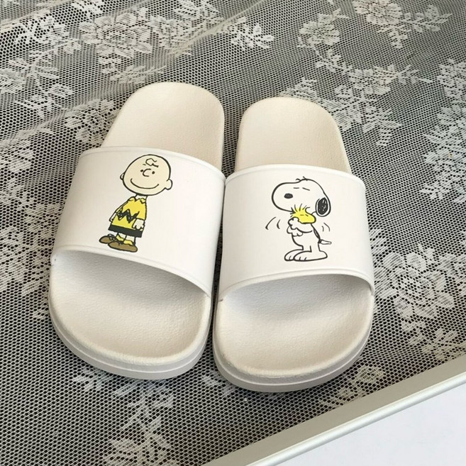 피너츠 찰리브라운 스누피 캐릭터 실내화 사무실 학교 슬리퍼 귀여운 커플 슬리퍼
