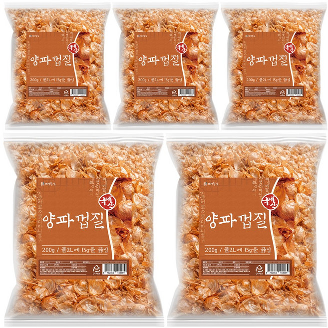 건강중심 국산 양파 껍질 차 말린 양파피, 5개, 200g