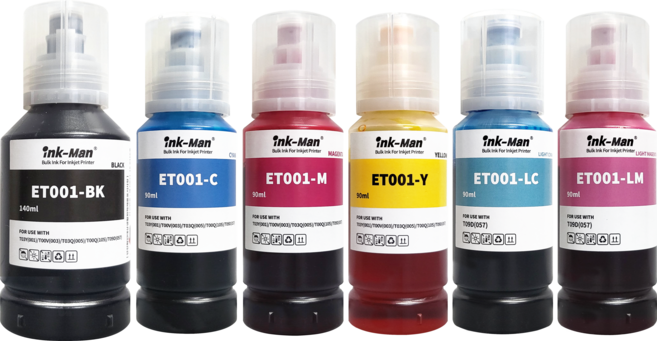 잉크맨 엡손 057 호환 T09D 무한 리필 잉크 L8050 L18050 프린터 충전 T09D100 T09D200 T09D300 T09D400 T09D500 T09D600, 1개, 6색세트