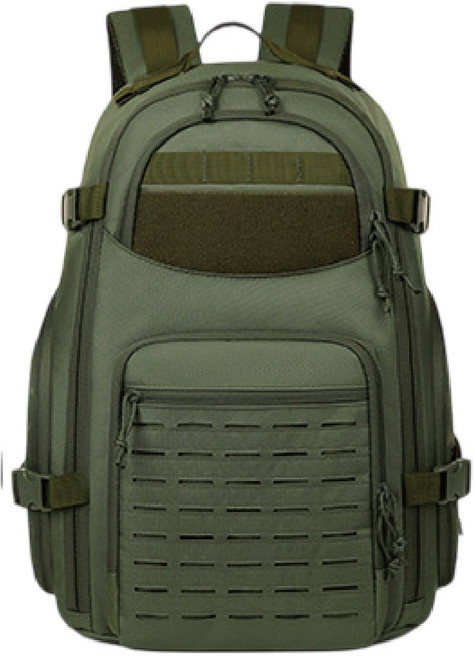 MUSI 大容量多隔層設計 耐磨防水, 軍綠色, 1個