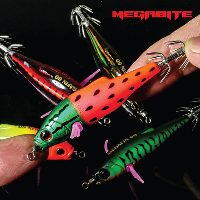 자유조구 메가핀 60 미니 레이저 에기 쭈꾸미 갑오징어 UV 야광, MF 31 워터맬론 씨드, 1개