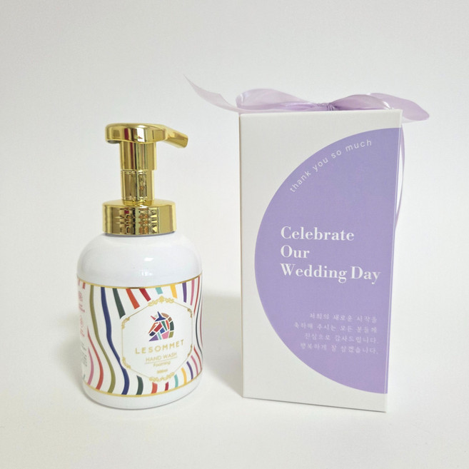 오월답례 르소메 프리미엄 포밍 핸드워시 답례품, 웨딩퍼플, 1개