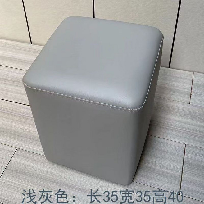 立方凳，淺灰色，長35寬35高40, 淺灰色, 1件