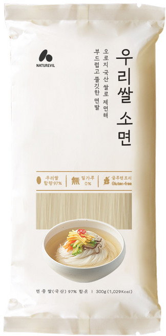 네이처빌 우리쌀소면, 1개, 300g