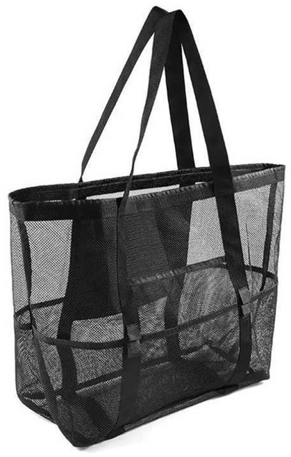 주니지니네 메쉬 비치백 물놀이 가방 망사 가방 메쉬백