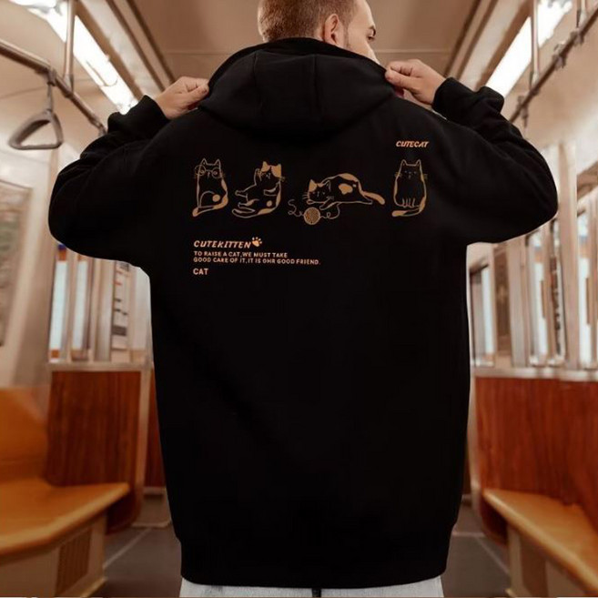 신가브루크 약기모 후디 남녀공용 오버핏 맨투맨 티셔츠 그래픽 간절기 빅사이즈