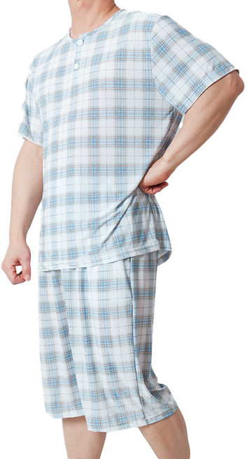 폭스 냉감 심플 반팔 잠옷세트 E6 남성용