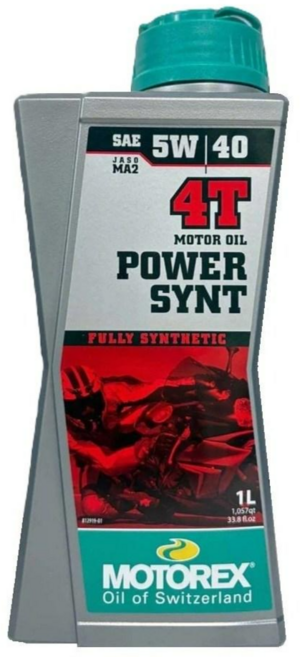 油工廠 MOTOREX 5W40 POWER SYNT 4T 全合成機油 MA2 1L, 1個, POWER SYNT 5W40, 單罐