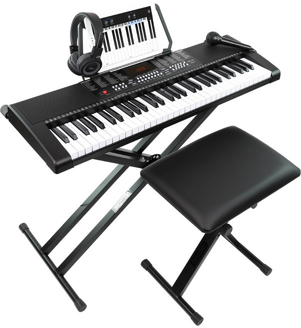 레브 RK110FP 풀패키지 전자 디지털 피아노, RK110FP 블랙, 1개